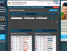 Tablet Screenshot of napiarfolyam.hu